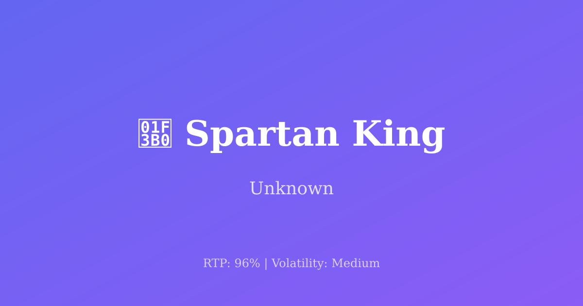 Spartan King